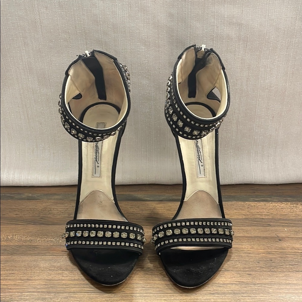 Brian Atwood Elegant Black Studded Women's Heels